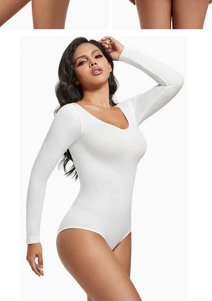 Body Shapewear Bodysuit Tummy Control Women Hooks Crotch Body Shaper Jumpsuit for Abdomen Control