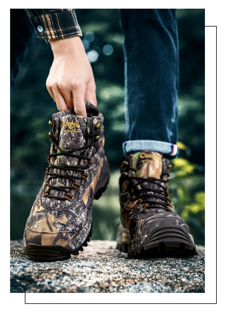 Men Tactical Boots Army Boots Breathable Unisex Ankle Desert Waterproof Climbing Hiking Shoes Work High Quality Hunting Boots