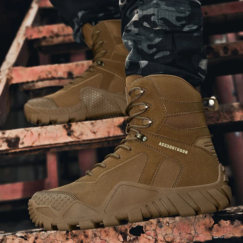 Men's Boots Combat Tactical Boots Men Camouflage Shoes Outdoor Work Shoes Special Force Desert Motocycle Boots Men Ankle Shoes