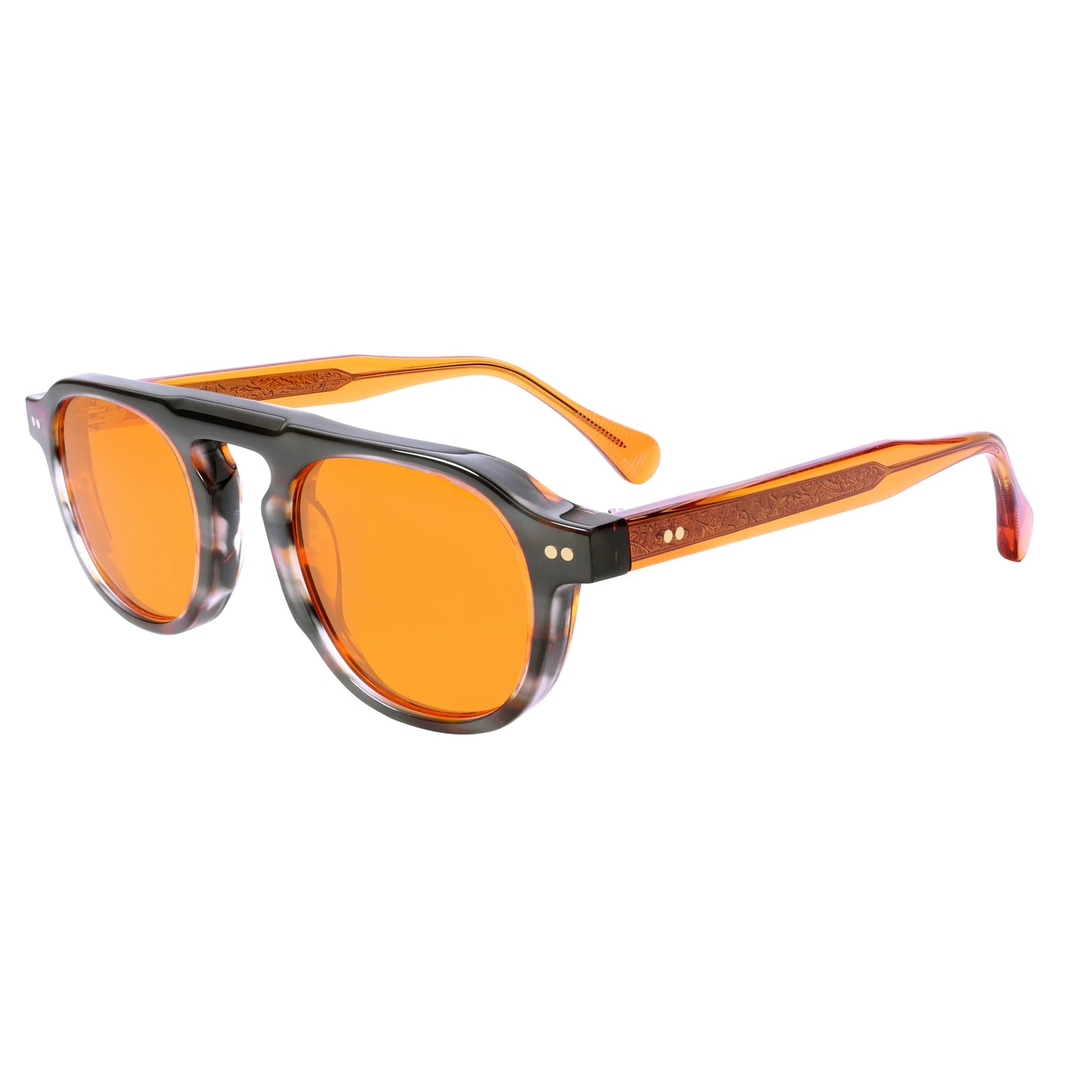 Driving Sunglasses for Men Women Polarized Lens UV400 Protection Retro Round Glasses  Frame Anti Glare for Day Use