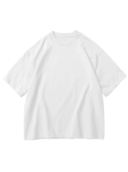 11.29oz 320Grams Heavy Cotton Weight Oversized Loose Men T-shirt Solid Color Drop Shoulder Short Sleeve High Quality