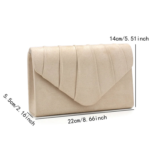 Silver Clutch Bags Envelope Design Women Evening Bags Velvet Cover Chain Shoulder Casual Party Dinner Handbags Banquet Prom Purs