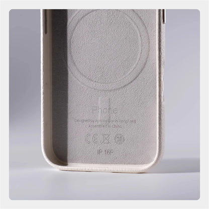 Luxury Business Lychee Texture Leather Shockproof Case For iPhone 17 Pro Max 16 15 14 13 For MagSafe Magnetic Alloy Lens Cover