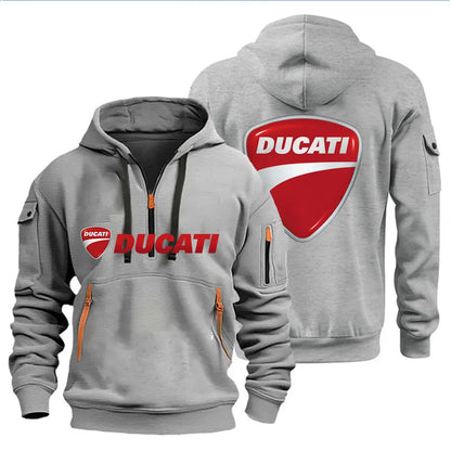 Men's Hooded Sweatshirt Spring Autumn Outdoor Sportswear Fashionable Casual Motorcycle Enthusiasts Clothing 2026