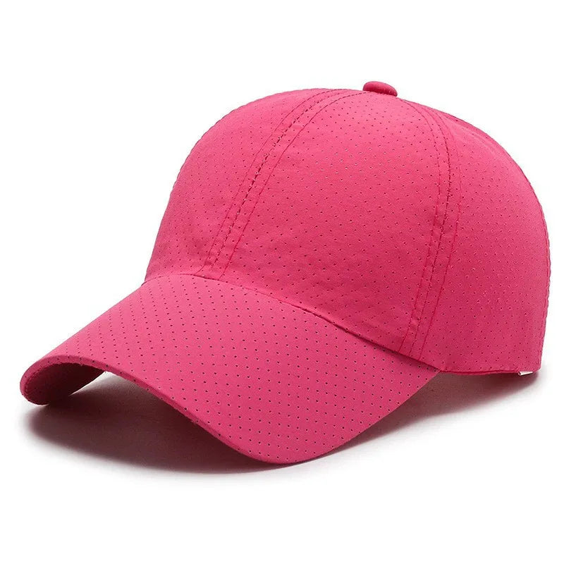 Mesh Quick Dry Cap Men Running Sports Baseball Cap Women Golf Tennis Cap Outdoor Jogging Breathable Sun Hat