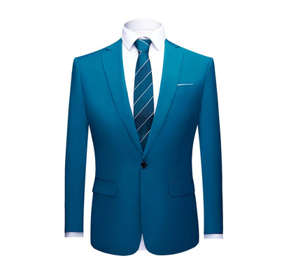 2026 Men's Green Suit Jacket, Single Button V-Neck Coats, Suitable for Wedding/Party/Business/Work/Interview Asian Size Blazer