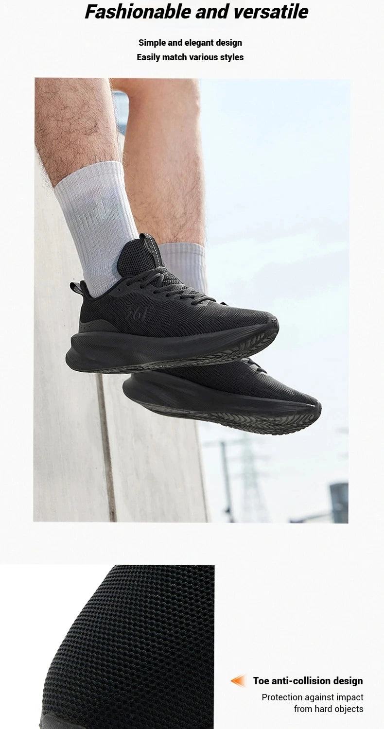 5.0 Men's Daily Running Shoes Durable Stable Lightweight Elastic Rebound Breathable Male Sneakers 672542210F