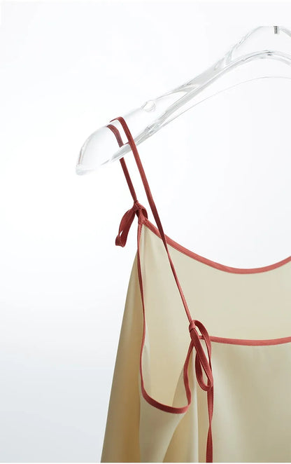 2026 Summer Women's 100% Mulberry Silk Satin Camisole with Adjustable Straps Loose Top