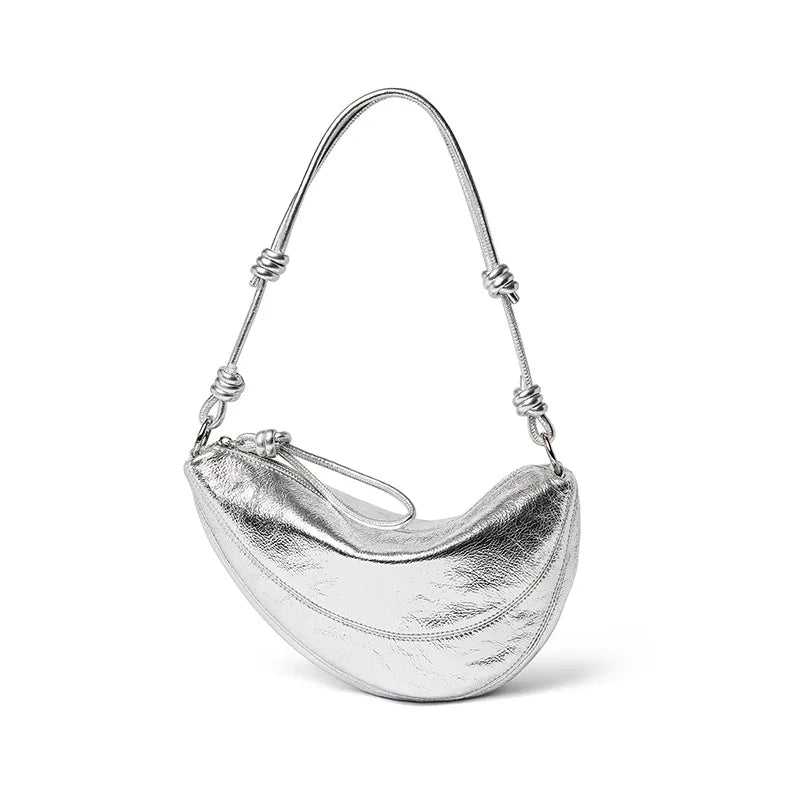 Genuine leather dumpling bag Shoulder bag Handbag Women's large capacity Crossbody Bags Cowhide 2026 top-grain leather
