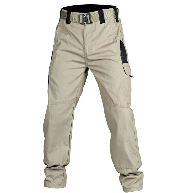 Multi-Pocket Men's Tactical Casual Pants Cargo Pants Outdoor Hiking Trousers Wear-Resistant Training Overalls