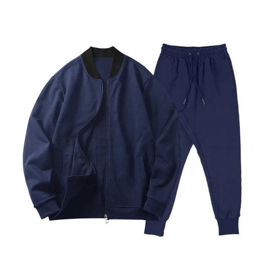 2025 Men's Fitness Sports Style Outdoor Casual Zipper Set In Stock