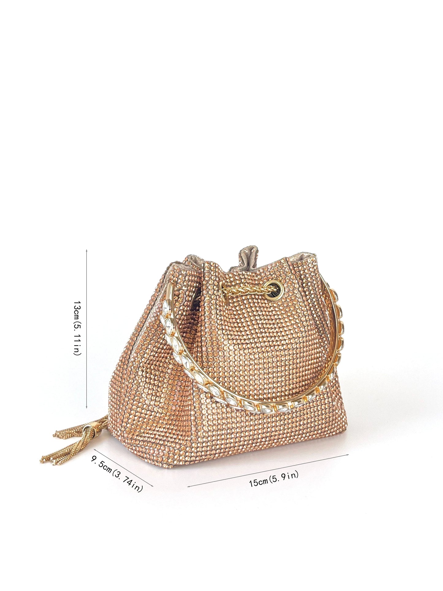 Dinner bag Handle Shining Rhinestones Evening clutch Bag Sparkling, Elegant, Exquisite Dinner Party Handbag party wedding Bag