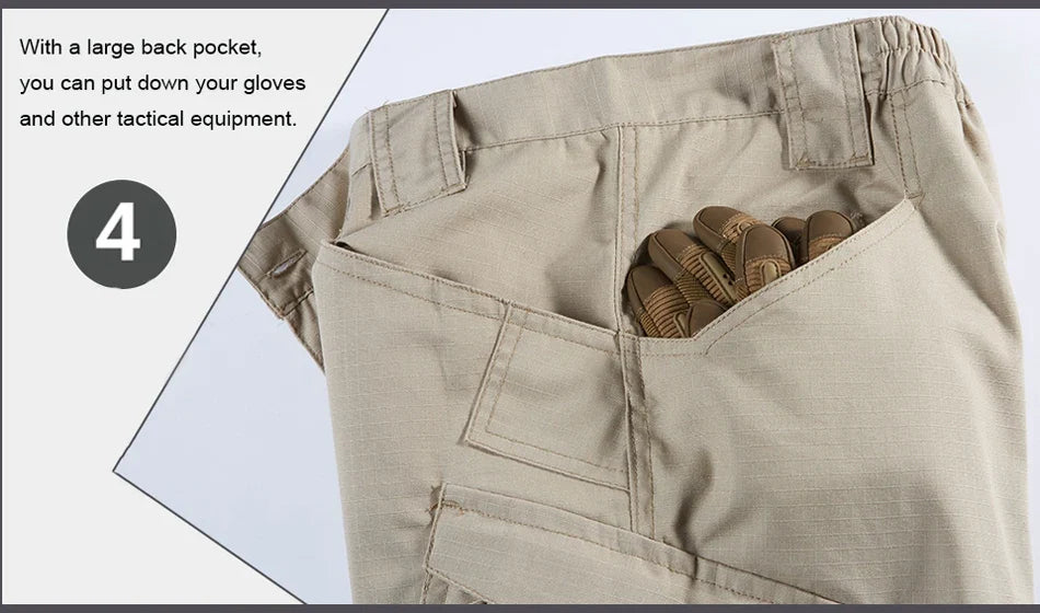 IX9 City Tactical Cargo Pants Men Hiking   Hunting Pants Cotton Many Pockets Stretch Flexible Man Trousers XXXL