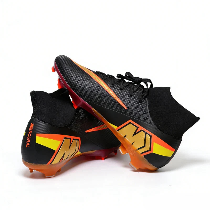 999Y High Quality Mens Soccer Shoes Training Non-Slip Turf Soccer Cleats Boys TF/FG Football Sneakers Chuteira Campo 35-46