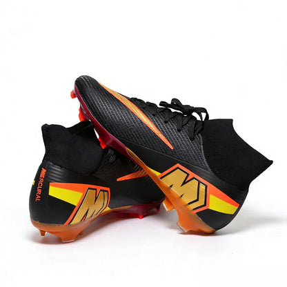 999Y High Quality Mens Soccer Shoes Training Non-Slip Turf Soccer Cleats Boys TF/FG Football Sneakers Chuteira Campo 35-46