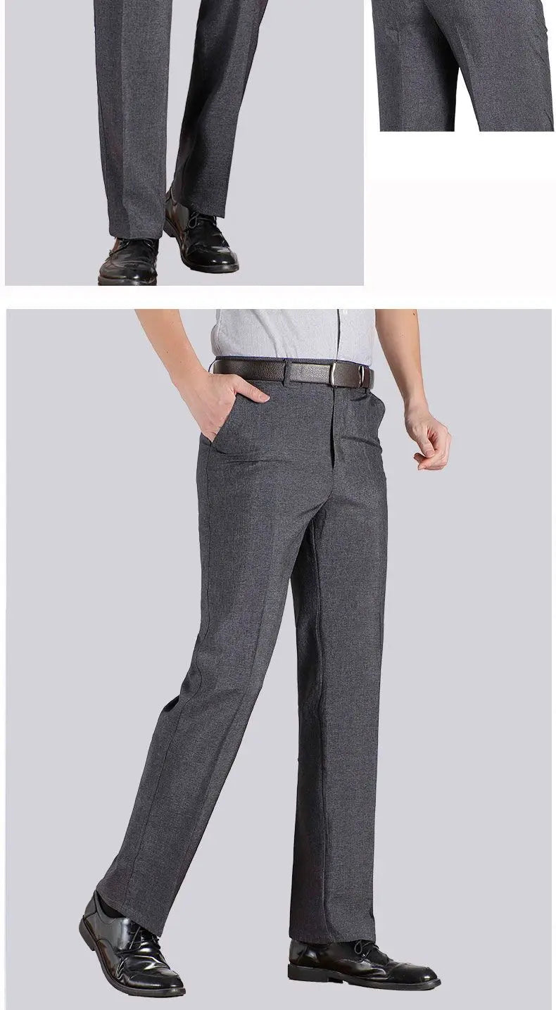 High Quality Men's Suit Pants Classic Summer Spring Pants High Waist Autumn Trousers Business Casual Pant Dropshipping Gozbkf