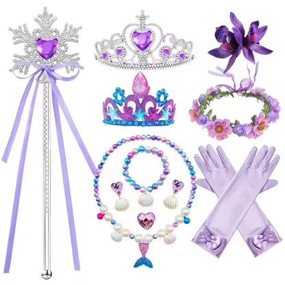 Mermaid Dress Girls Kids Cosplay Dresses Princess Costume Perform Clothes Birthday Party Halloween Clothing