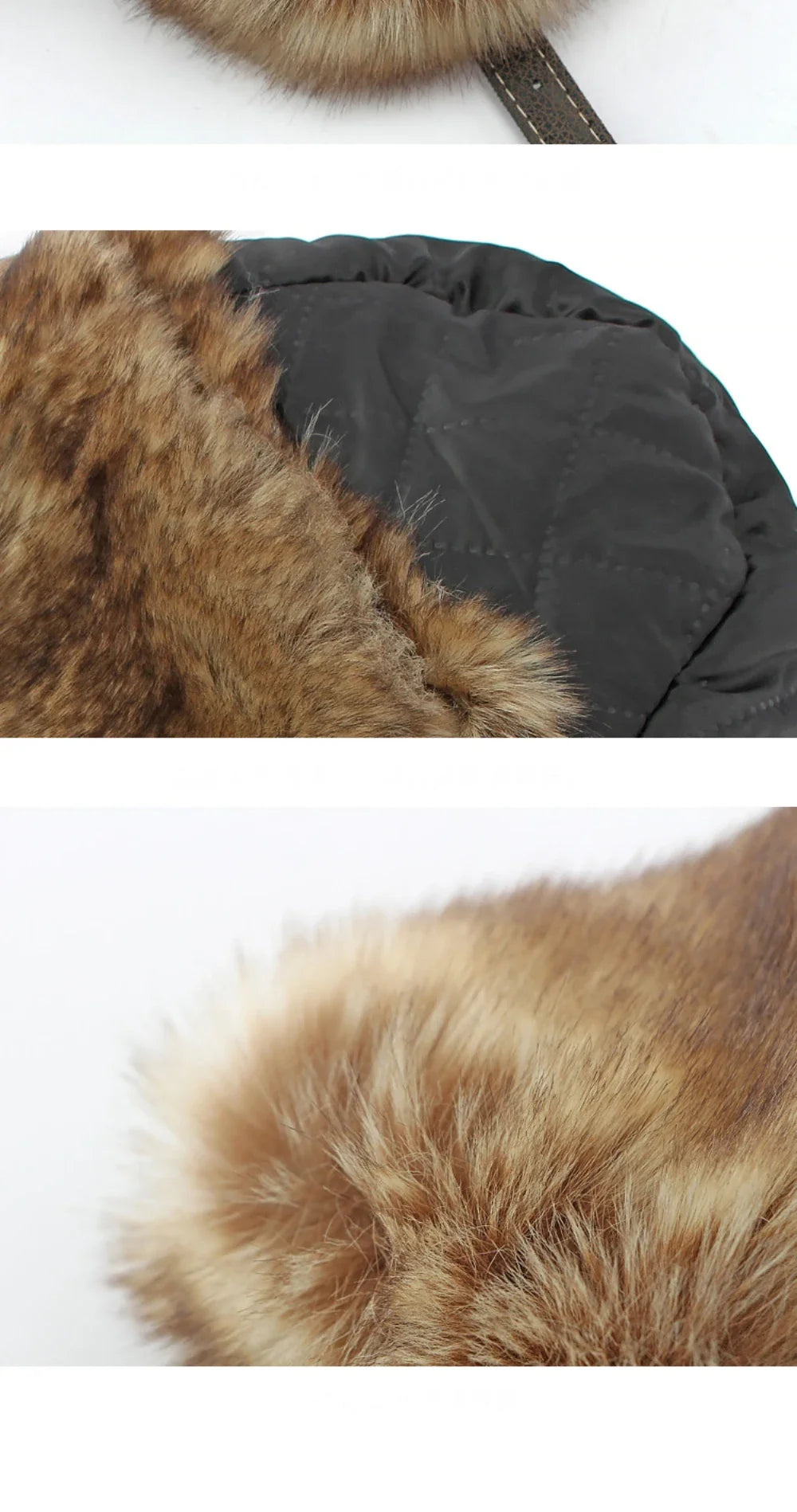 Bomber Hat New Thick Warm Men Women Russian Fur Hat Male Windproof PU Leather Ski Trapper Earflap Cap Winter Hat Ushanka