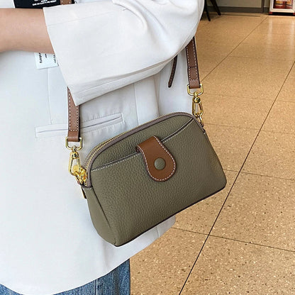 Women's Cowhide Genuine Leather Bag Female Fashion Designer Luxury Handbag Ladies Small Square bag Retro Crossbody Shoulder Bags