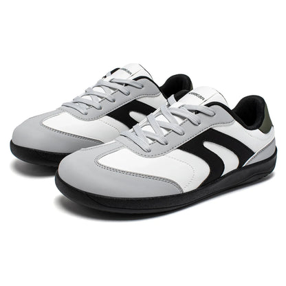 Wide Toe Shoes Unisex Artificial Leather Barefoot Sneakers Casual Retro Zero Drop Shoes for Women Men