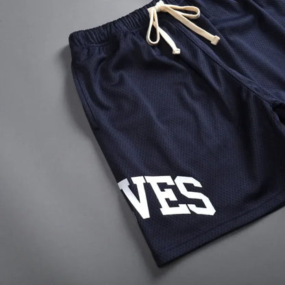 Mens Summer Streetwear Sports Casual Motorcycle Shorts Gym Fitness Mesh Quick Dry Running Beach Basketball Jogger Short Pants