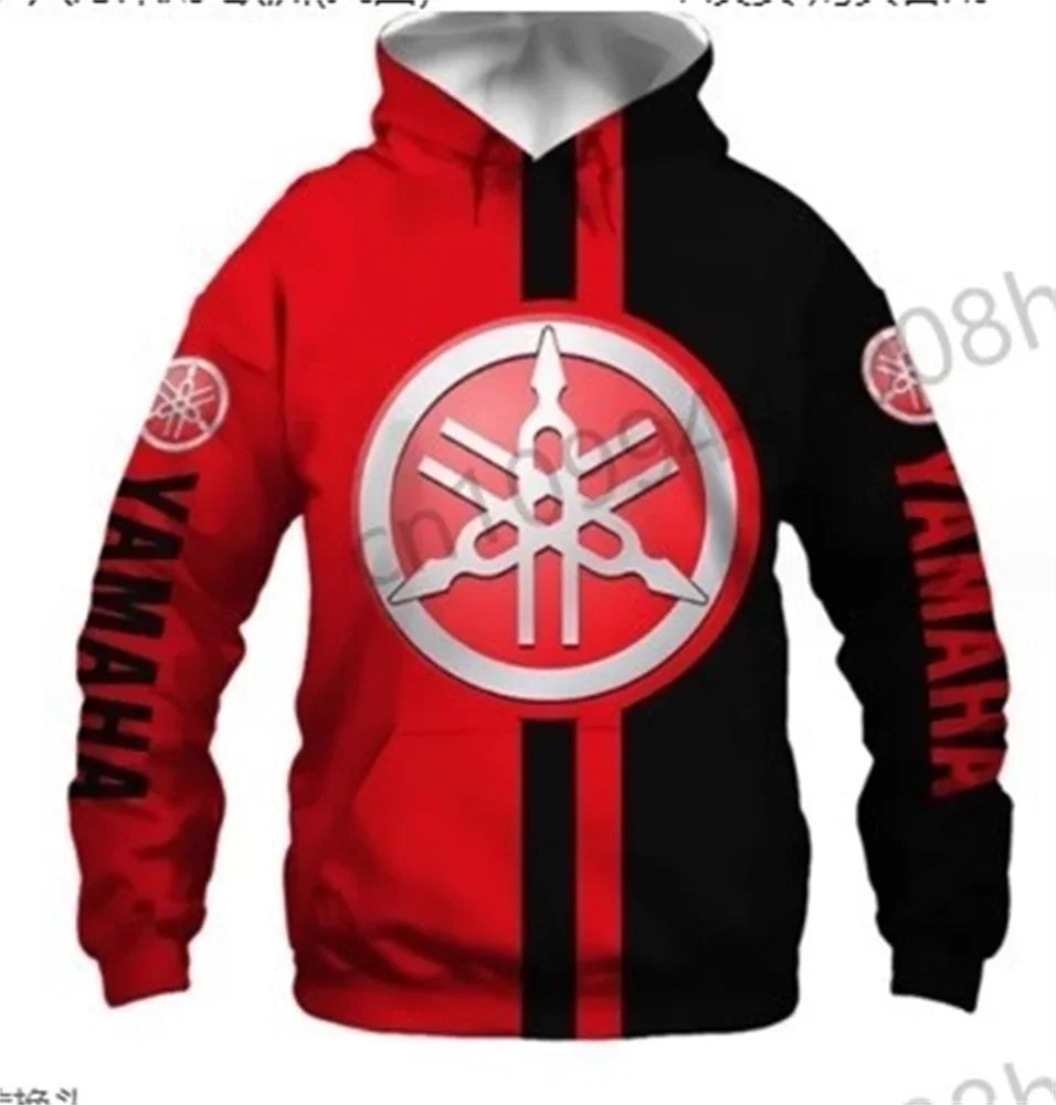 2026 New Yamaha Motorcycle 3D Printed Hoodie Fashion Men's Outdoor Riding Off-Road Sports Racing Suit Sweatshirt