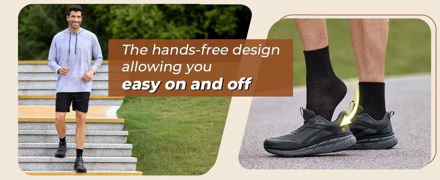 Men's Wide Toe Walking Shoes Cushioning Men's Causal Sneakers Breathable Sports Running Shoes for Men Comfortable Non
