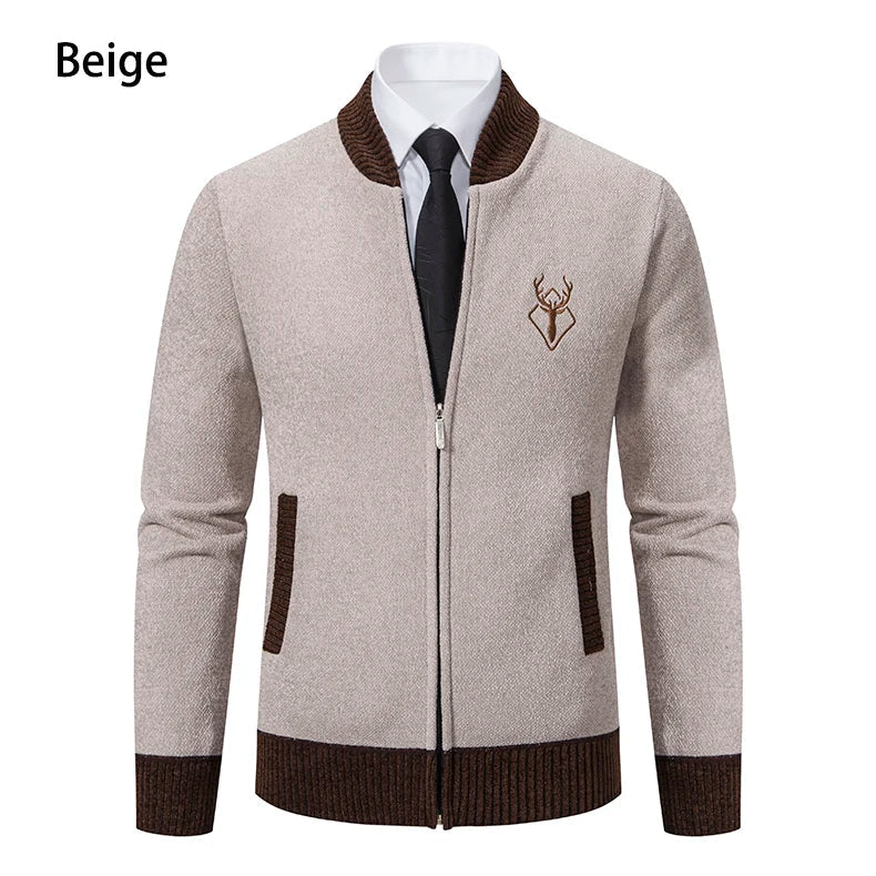 Vintage Men Knitted Sweaters Cadigan Men's Casual Fashion Button Up Cardigans Jackets Autumn Winter Jumper Coat