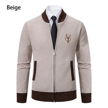 Vintage Men Knitted Sweaters Cadigan Men's Casual Fashion Button Up Cardigans Jackets Autumn Winter Jumper Coat