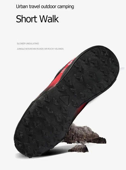Men‘s Waterproof Hiking Shoes Outdoor Trainers Lace-up Climbing Shoes Women Trekking Sneakers Anti-slip Hunting Tactical Sneaker