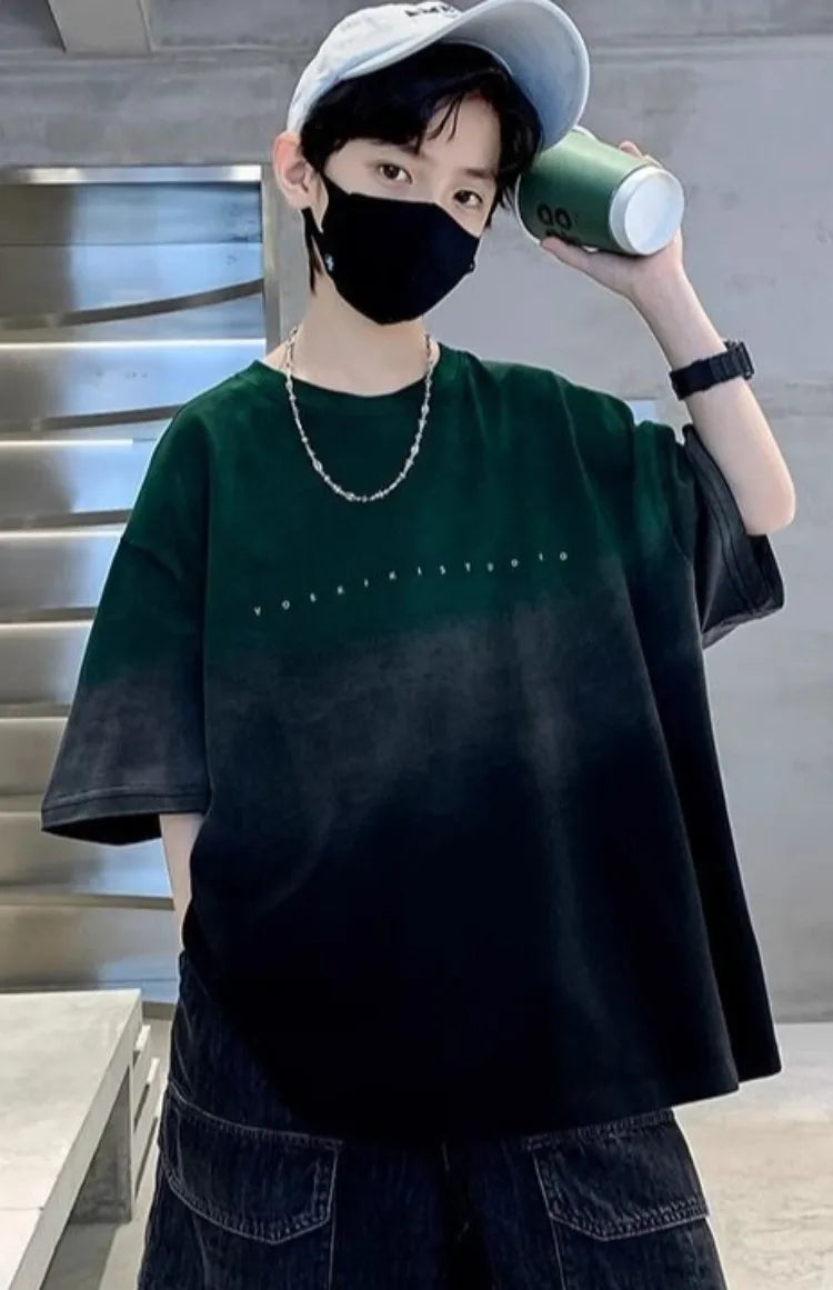 2026 New Boys Summer Streetwear T-Shirt Thin Cotton Casual Summer Half Sleeve Kids Casual Tops