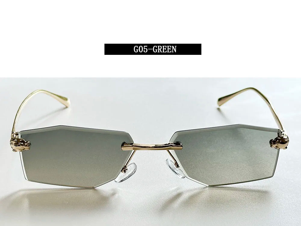 2026 Rimless Sunglasses Women Vintage Luxury Fashion Glasses Shades Dropshipping Luxe Lentes De Sol Mujer Lunette Soleil Femme