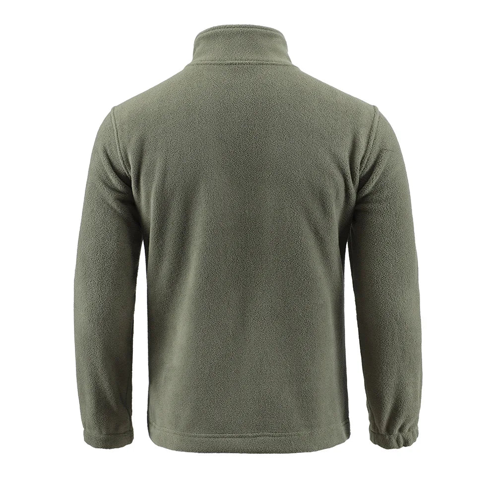 Outdoor Camouflage Fleece Jacket Double-Sided Shake Fleece Cardigan Tactical Jacket Warm Mountaineering Suit