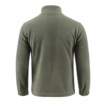 Outdoor Camouflage Fleece Jacket Double-Sided Shake Fleece Cardigan Tactical Jacket Warm Mountaineering Suit