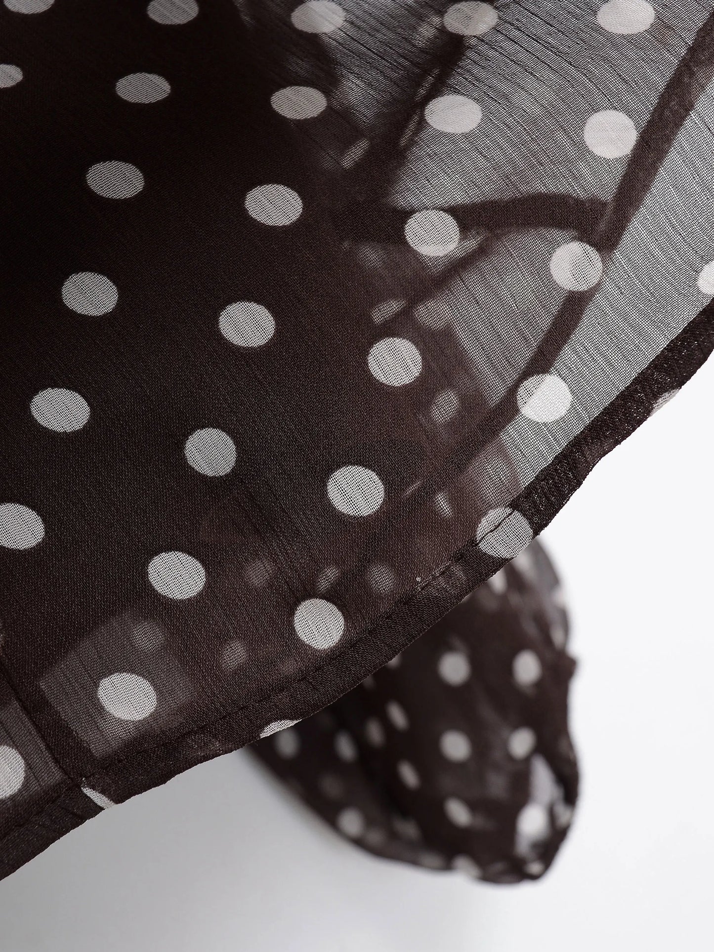 Women 2026 Trend Polka Dot Print Blouse Bow Scarf Collar Long Sleeve Shirt Female Fashion High Street Lady Chic Thin Tops