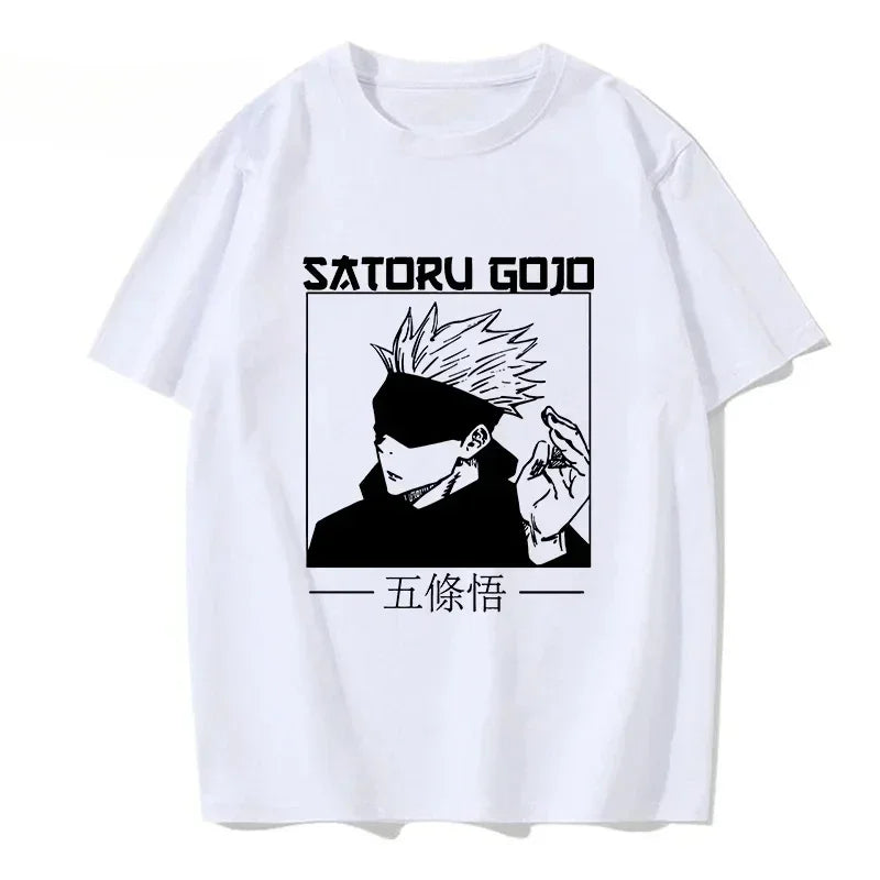 Tshirt Manga Japanese Anime Jujutsu Kaisen T Shirt Gojo Satoru Tops Yuji Itadori Graphic Tees Cool  T-shirt 90s Women Clothes