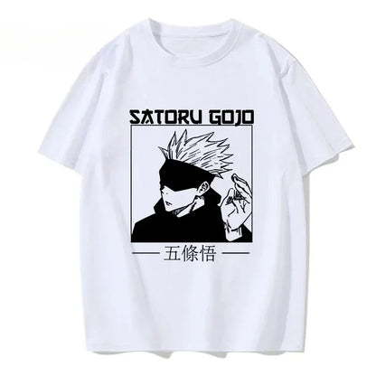Tshirt Manga Japanese Anime Jujutsu Kaisen T Shirt Gojo Satoru Tops Yuji Itadori Graphic Tees Cool  T-shirt 90s Women Clothes