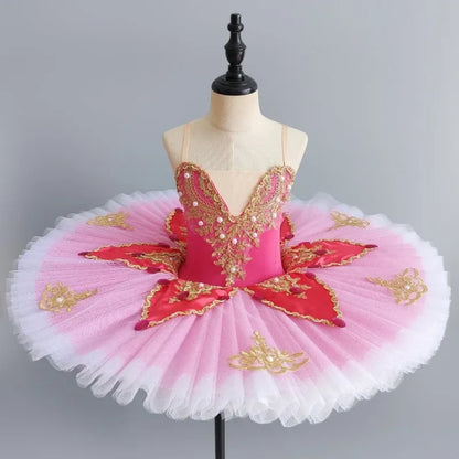 Princess Performance Fairy Tutu Kids Clothes Ballet Leotards for Girls Dress Stage Costumes Dance Wear Summer Children Clothing