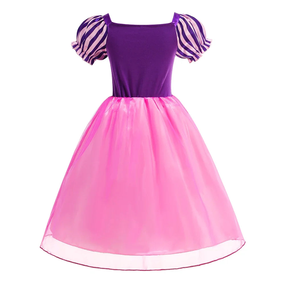 2026 Girls Costume Sleeping Beauty Aurora Princess Party Rapunzel Halloween Snow White Cosplay Costume Kid Cinderella Dress up