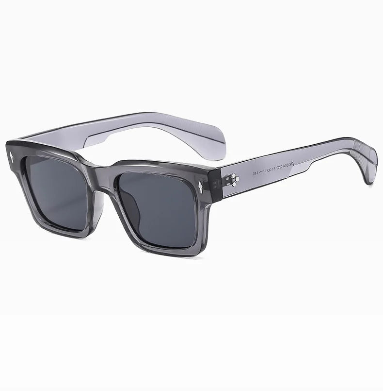 Vintage Square Sunglass Men Vacation Fashion Glasses Retro Sunglasses Women Trendy Fashion Glasses Gafas De Sol Hombre Zonnebril