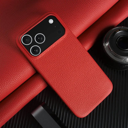 Luxury Magnetic Genuine Leather Case For iphone 17 Pro Max 16 15 14 13 12 11 for Magsafe Full Covered Phone Cases Back Cover
