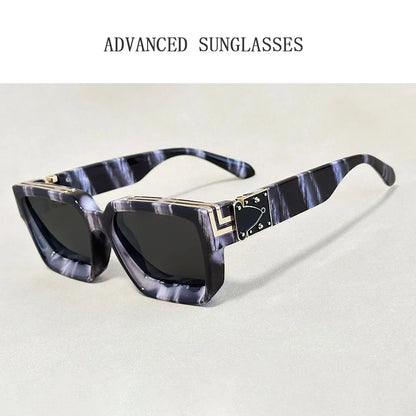 Senior Square Sunglass Men Vintage Millionaire Sunglasses Women Silver Retro Fashion Glasses Dropshipping Gafas De Sol Hombre