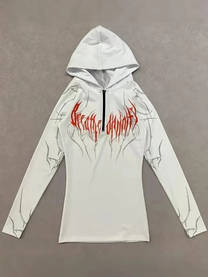 Men'S European Size Sports Fitness Pullover Sweatshirt，Hooded Bodysuit Half-Zip Quick-Dry Stretchy Long-Sleeve Sweatshirt。