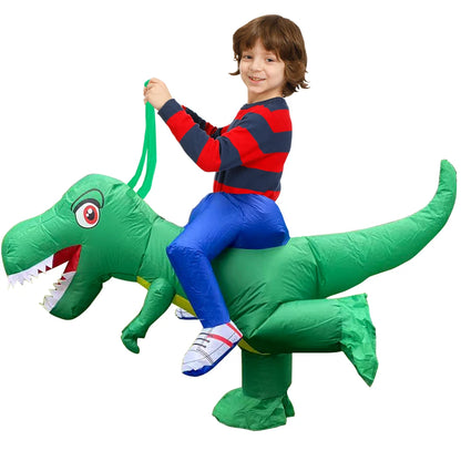 Kids Child Dinosaur Inflatable Costume Unicorn Dress Suits Anime Purim Halloween Party Cosplay Costumes for Boys Girls