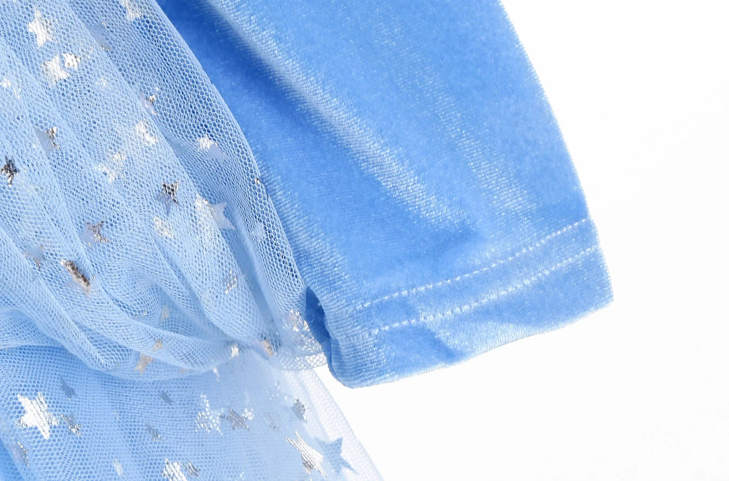 Girl Cinderella Dress Long Sleeve Princess Cosplay Costume Blue Sequin Children Bithday Surprise Kids Ball Gown
