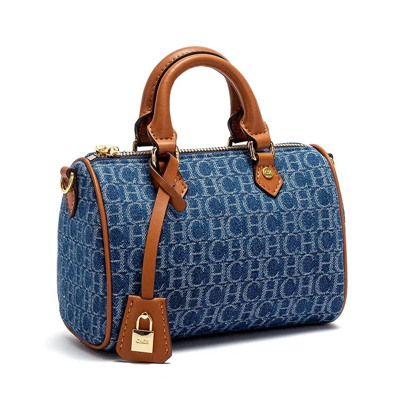 New Cowboy Splicing Pillow Bag Women's Shoulder Bag 2025 Casual Party Women's Handbag