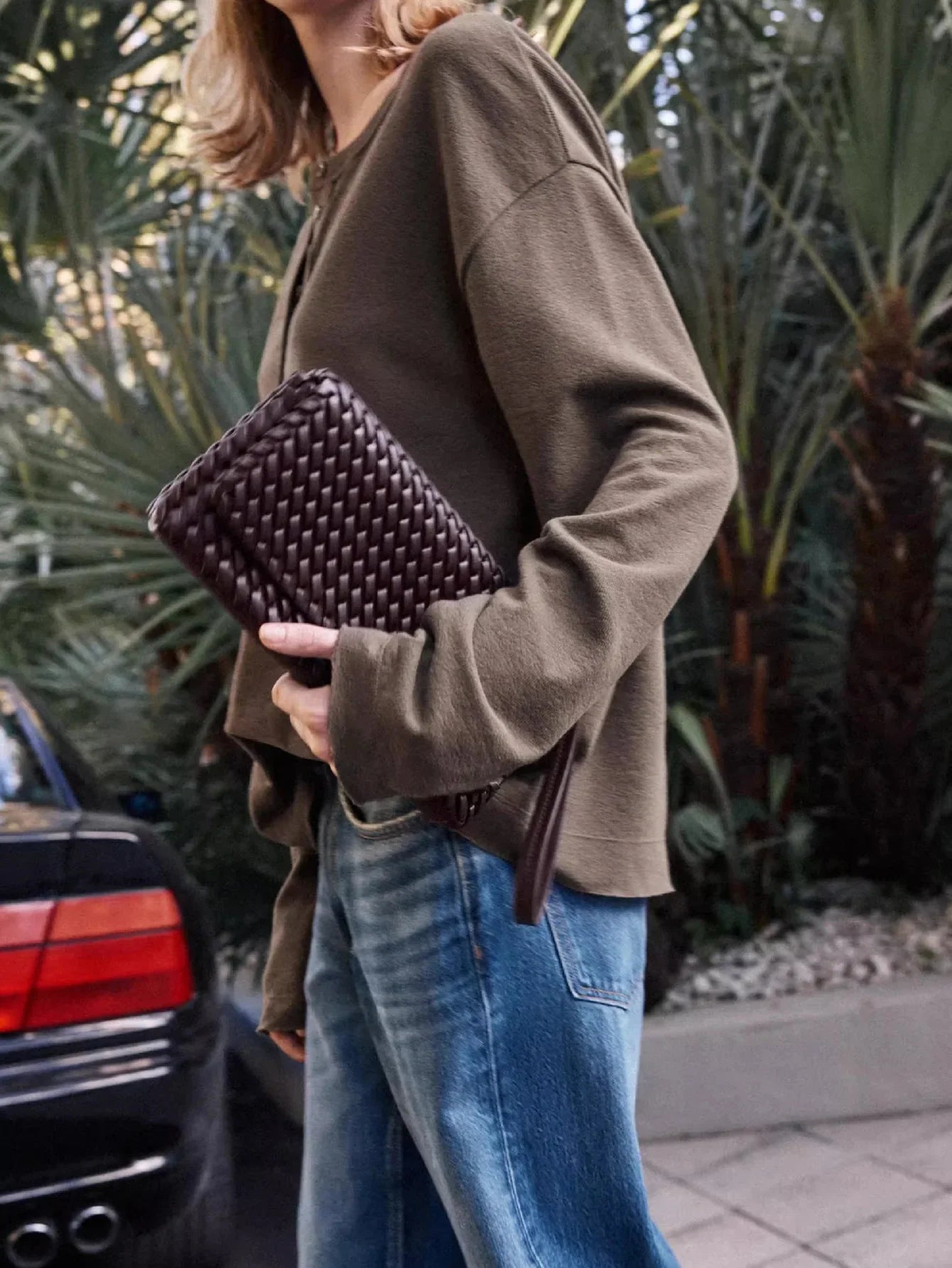 Luxury Woven Women's Bag Fashion PU Leather Shoulder Bags for Women Cover Flap Envelope Crossbody Bag Designer Bags Clutch Purse