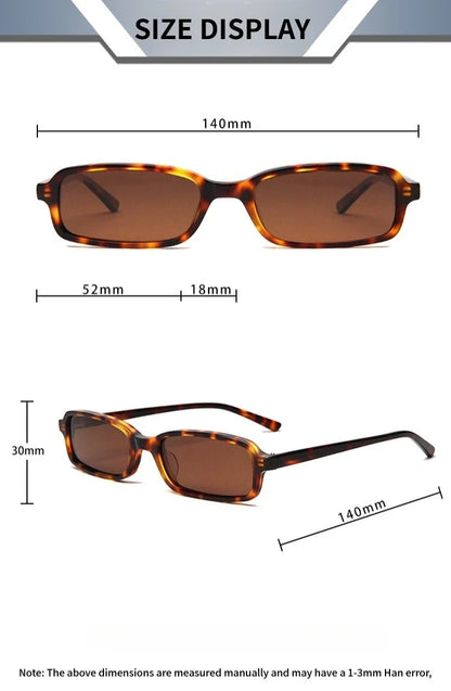 2025 Summer Rectangle Acetate Frame Personality Men Polarized Sunglasses Fashion Women Sun Glasses Support Prescription Lenses