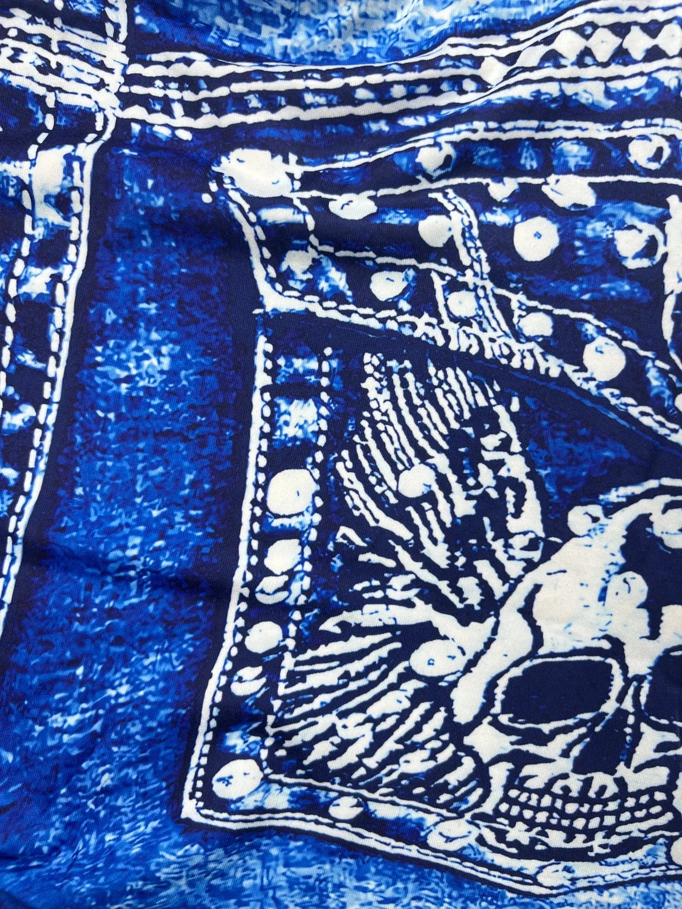Women's Faux Denim Print High Stretch Slim Shorts, Versatile Yoga Shorts, Polyester Non-Denim Material