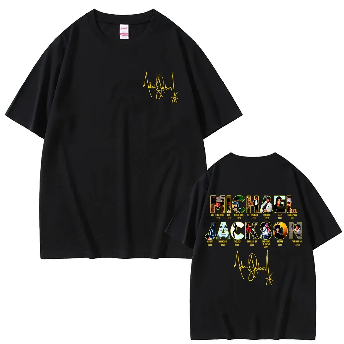 Classic Retro Michael Jackson King of Pop T-shirt Men Women Vintage Gothic Rock T-shirts Men's Hip Hop Punk Oversized T Shirts
